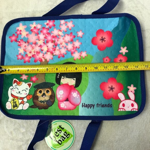 NWT Cute Happy Friends Reusable Eco-Bag For Hot or Cold - Picture 6 of 8